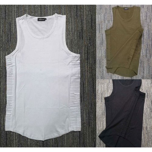 2022 Men’s Classic tank top hiphop 街頭潮牌新款褶皺寬松背心
