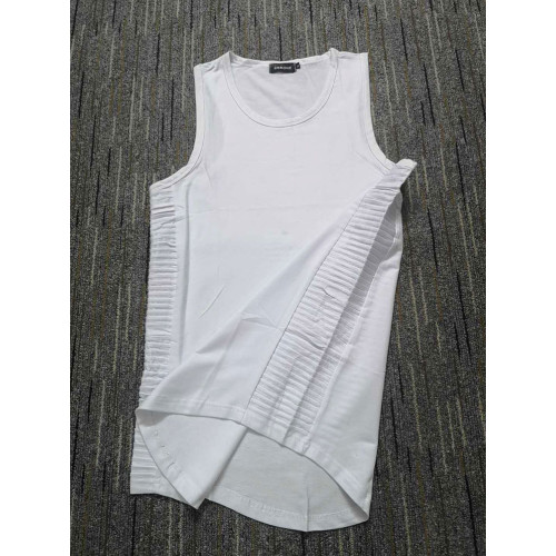 2022 Men’s Classic tank top hiphop 街頭潮牌新款褶皺寬松背心