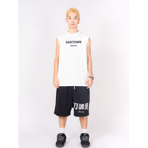 DOGTOWN 25SS字母印花無袖寬松百搭坎肩背心