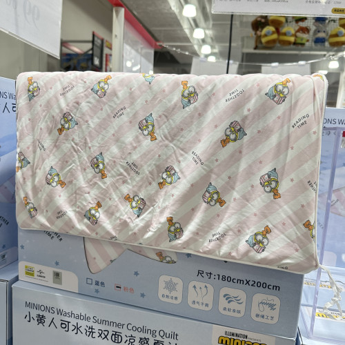 山姆M會員代自然涼感被小黃人夏季親膚柔軟被子吸汗排溼夏被1.8m