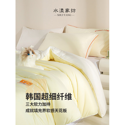 進口A類抗菌擼貓手感軟胖子超軟被子冬被春秋被被芯加厚保暖四季