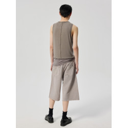 Simple Project*Patchwork Vest 美利奴羊毛拼接下擺背心
