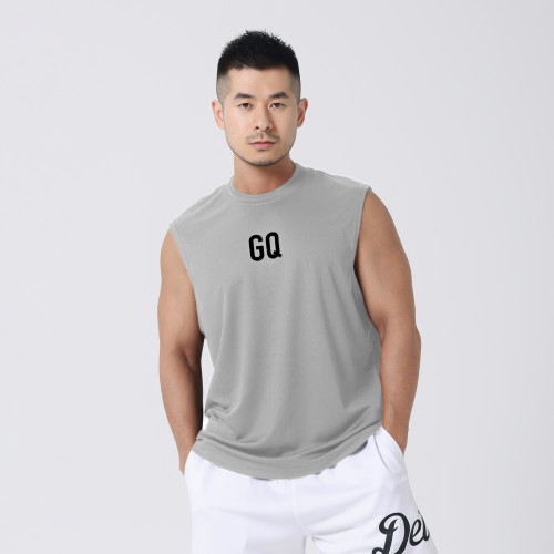 hansbenny2025夏季速乾背心男士運動健身跑步休閒圓領寬松無袖潮