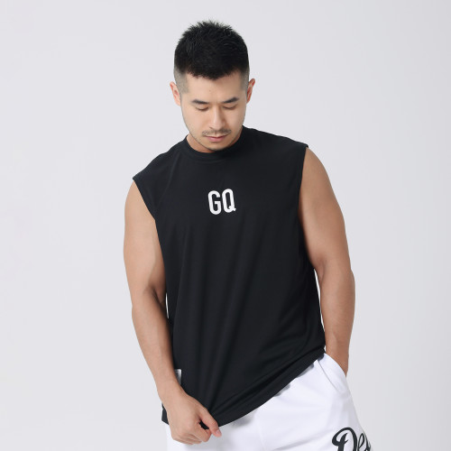 hansbenny2025夏季速乾背心男士運動健身跑步休閒圓領寬松無袖潮