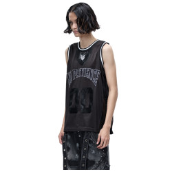 【SLUM炸】TBHNP曙光煇月網眼拼皮背心 LUMINOUS DAWN MESH VEST