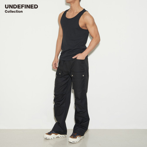 Undefined collection健身通勤打底羅紋彈力針織運動背心