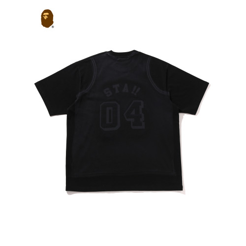 BAPE男裝25年春夏假背心字母印花短袖T恤109335O