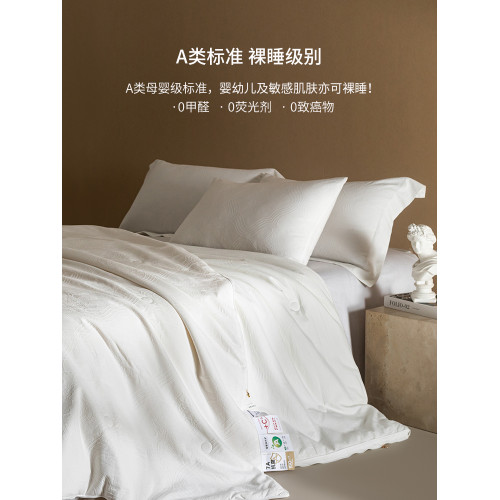 高級7A抗菌55%大豆纖維二合一子母被全棉提花被褥芯四季通用被子