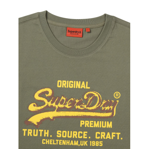 Superdry極度乾燥復古vintge 印花質感純棉無袖背心T恤