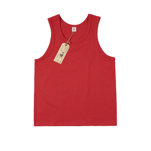 Vest bottoming shirt 美式復古300克純棉 重磅純色休閒打底背心