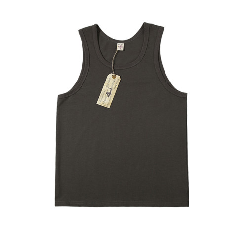 Vest bottoming shirt 美式復古300克純棉 重磅純色休閒打底背心