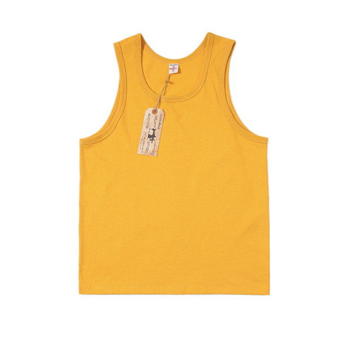 Vest bottoming shirt 美式復古300克純棉 重磅純色休閒打底背心