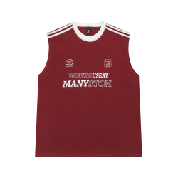 MANYSTON 美式260g重磅健身籃球運動背心夏季純棉無袖男生T恤坎肩