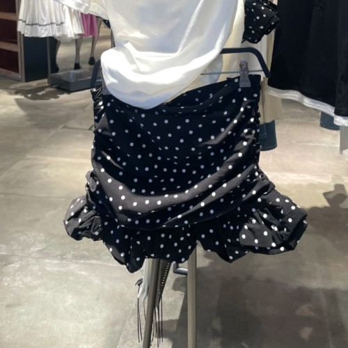 VM NY NB UR2025夏甜美減齡波點花朵裝飾打攬吊帶衫背心上衣女ins
