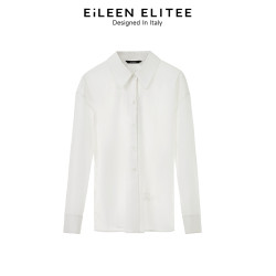 朗姿歐洲EiLEEN ELITEE純棉設計感氣質上衣女襯衣2024秋新款襯衫