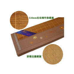 舒之家金絲玉竹折曡冰絲藤蓆雙面兩用竹涼蓆1.8m1.5m新品打折