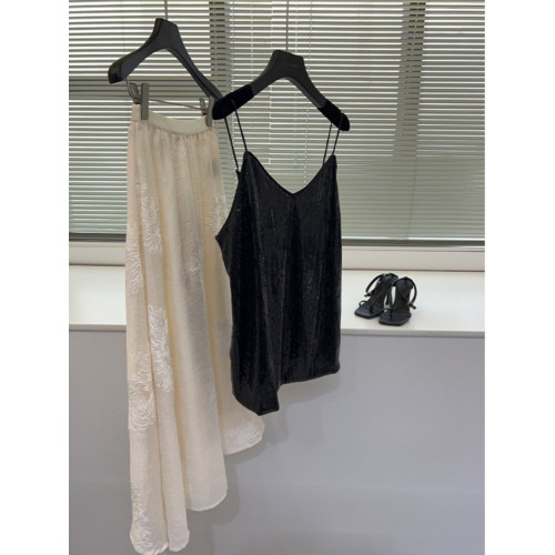 亮晶晶黑色珠片吊帶 內搭性感小心機春夏新品顯瘦Fashion吊帶衫女