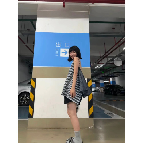 2025夏季新款韓系復古格紋吊帶衫女顯瘦露背無袖上衣外穿內搭小衆