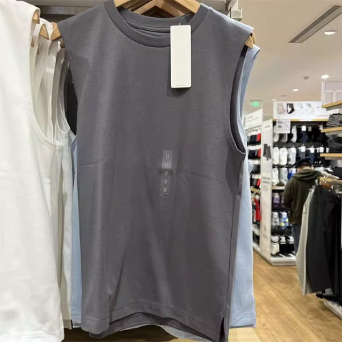 男裝女裝棉混紡無袖T恤吸汗透氣背心休閒坎肩475363 466776