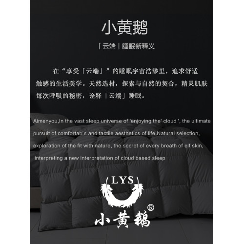 小黃鵞白鴨絨羽絨被高級大朵絨春秋被芯保暖髮熱冬被錦柔面料被子