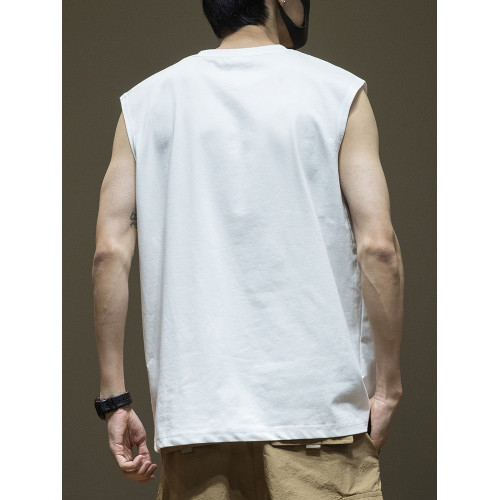 貓人夏季索羅娜冰絲涼感抑菌防曬透氣背心男寬松大碼無袖T恤外穿