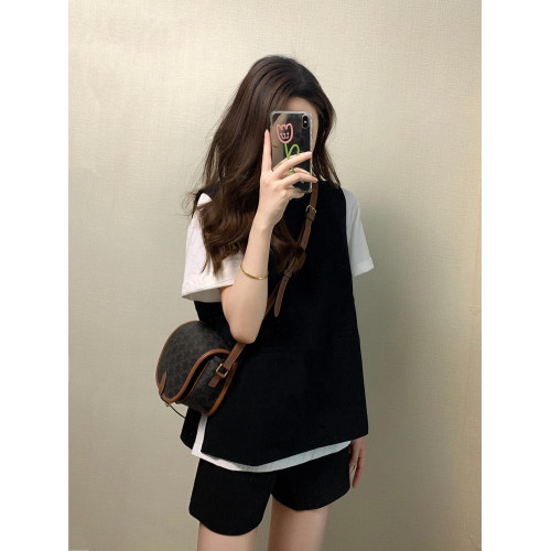 韓版高級感休閒運動套裝女2025新款慵懶風小個子短袖短褲兩件套夏