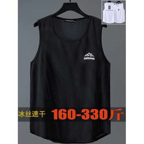 320斤網眼透氣背心加肥加大無袖坎肩t恤oversize胖子適合大肚子