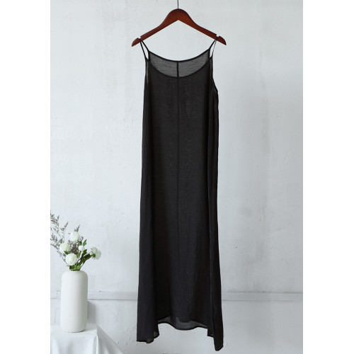 夏季絲棉文藝打底吊帶背心裙女襯裙寬鬆內搭小吊帶衫大碼棉麻女裝