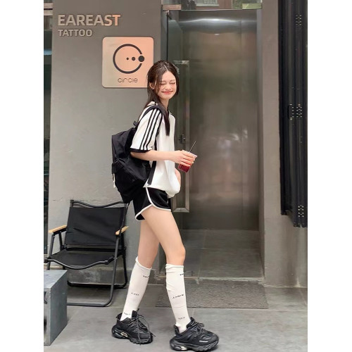短袖T恤夏季運動套裝女寬松顯瘦學生韓版短褲炸街休閒兩件套時尚
