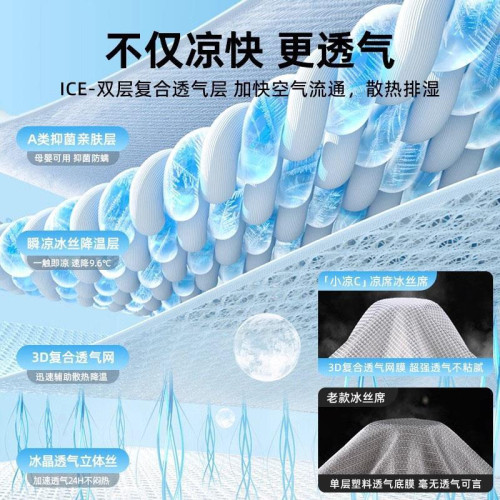 夏天冰絲涼蓆可水洗機洗竹蓆夏季抗菌軟蓆子床單床笠冬夏兩用