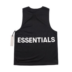 FOG復線ESSENTIALS無袖網眼背心美式高街寬松潮牌運動休閒T恤透氣