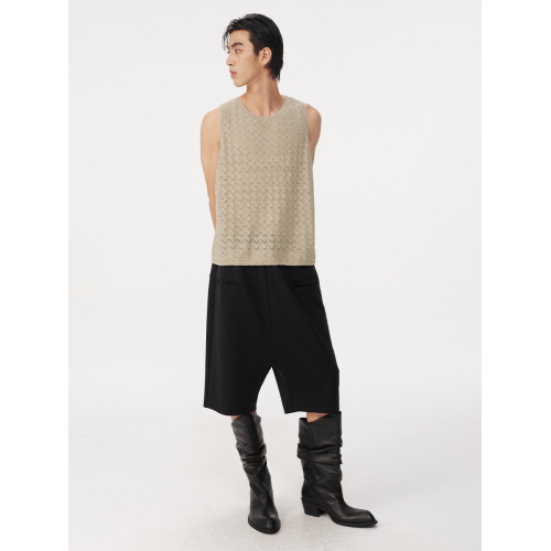 JCAESAR TANK TOP 鏤空貝殼背心 針織內搭 微寬松 輕盈百搭 五色