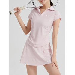 品牌N1KE羽毛球服運動套裝女士速乾瑜伽網球裙褲夏季跑步健身短袖