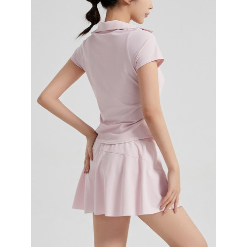 品牌N1KE羽毛球服運動套裝女士速乾瑜伽網球裙褲夏季跑步健身短袖