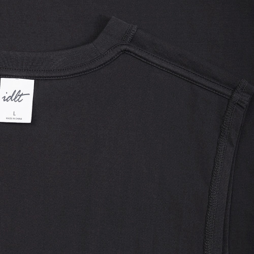 IDLT 寬松無袖T恤背心 高品質全棉TEE 百搭基礎款 白色 男女潮ins