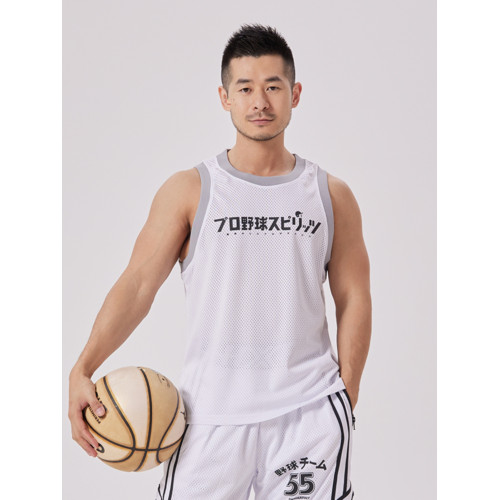 hansbenny夏季新款網眼背心男速乾透氣運動健身籃球訓練棒球日系