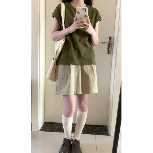 減齡復古休閒運動套裝女夏季寬松顯瘦學生韓版短袖短褲跑步兩件套