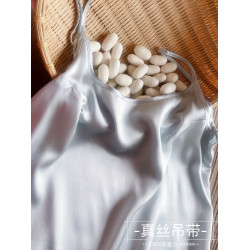 真絲打底吊帶衫背心上衣女100%桑蠶絲內衣大碼夏薄款上衣圓領v領