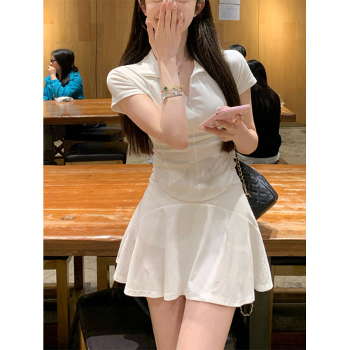 休閒運動套裝女夏季2025新款時尚網球羽毛球服短裙健身跑步兩件套