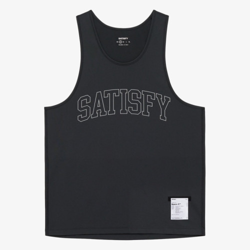 SATISFY AuraLite科技無袖running背心透氣網眼字母3m反光背心
