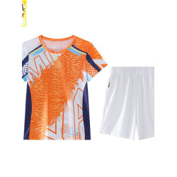 冰絲運動套裝女夏季薄款2025新款速乾羽毛球網球服短褲晨跑兩件套