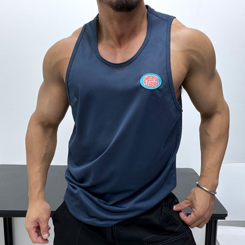 優良成衣 運動速乾面料背心！無袖T恤健身肌肉男健身休閒籃球服