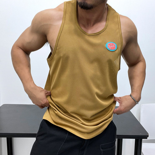 優良成衣 運動速乾面料背心！無袖T恤健身肌肉男健身休閒籃球服