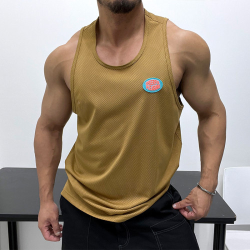 優良成衣 運動速乾面料背心！無袖T恤健身肌肉男健身休閒籃球服