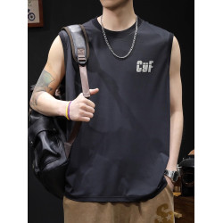 it neith BIAS潮牌冰絲t恤背心男運動健身籃球無袖大碼冰感坎肩潮