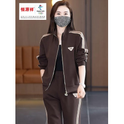恒源祥彩羊品牌運動套裝女2025新款春秋季時尚洋氣減齡休閒兩件套