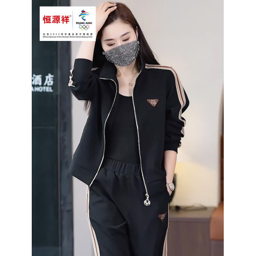 恒源祥彩羊品牌運動套裝女2025新款春秋季時尚洋氣減齡休閒兩件套