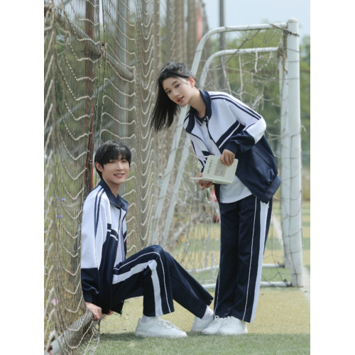 班服春秋季中學生運動套裝開學典禮校服韓版寬松外套高中生三件套