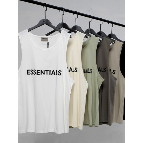 ESSENTIALS膠母純棉背心男寬松FOG復線休閒無袖T恤打底衫女潮