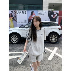 短袖運動套裝女夏短褲跑步服時尚寬鬆顯瘦韓版學生休閒兩件套減齡